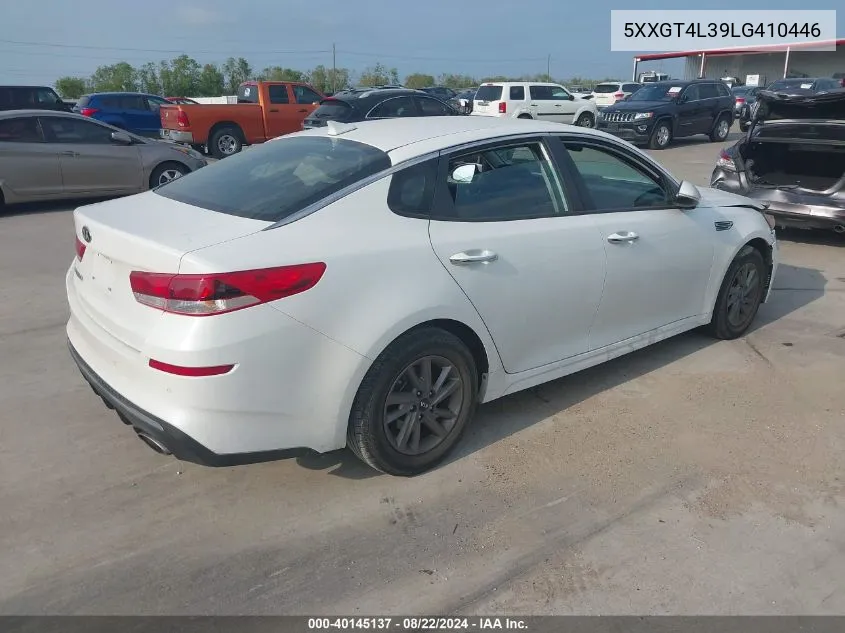 5XXGT4L39LG410446 2020 Kia Optima Lx