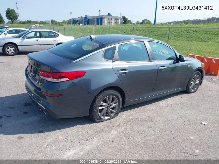 2020 Kia Optima Lx/S/Se VIN: 5XXGT4L39LG431412 Lot: 40153640