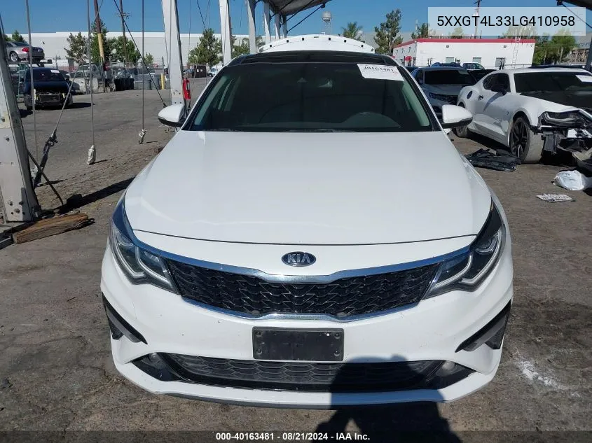 5XXGT4L33LG410958 2020 Kia Optima Lx/S/Se