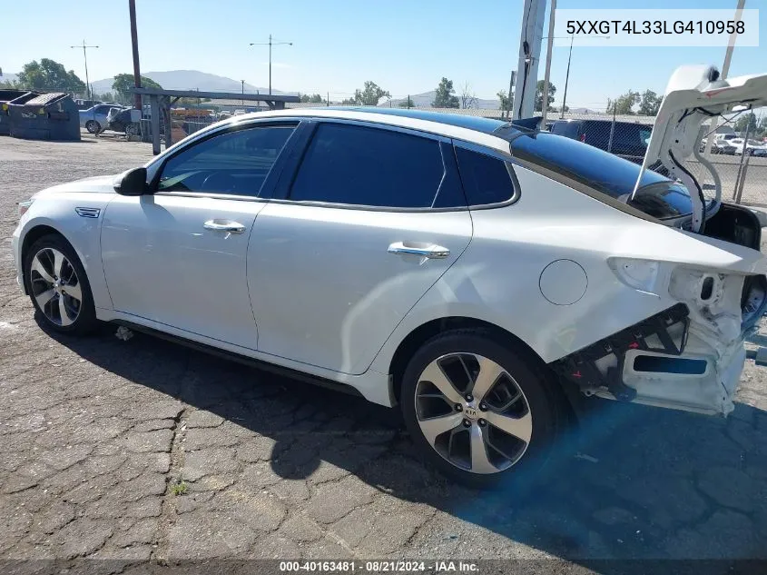 5XXGT4L33LG410958 2020 Kia Optima Lx/S/Se