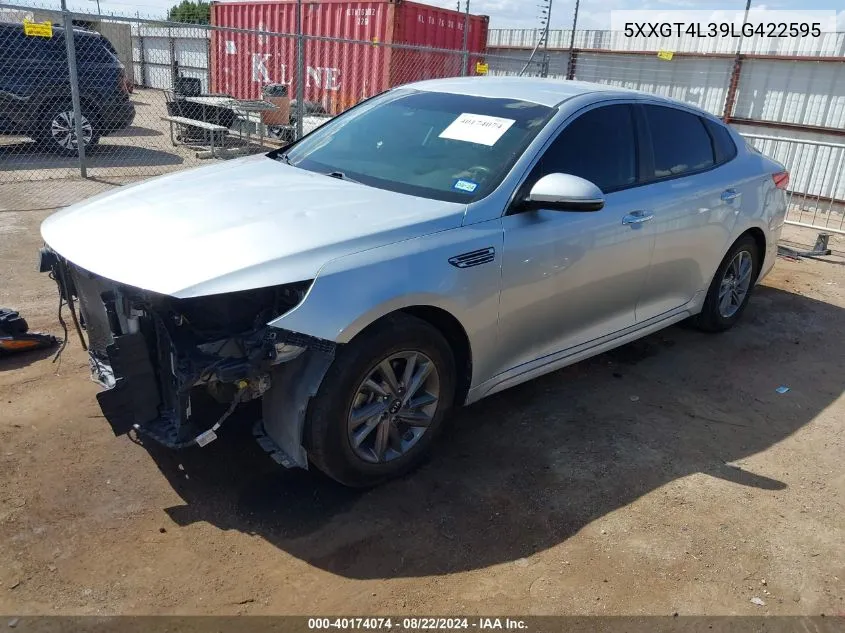 2020 Kia Optima Lx VIN: 5XXGT4L39LG422595 Lot: 40174074