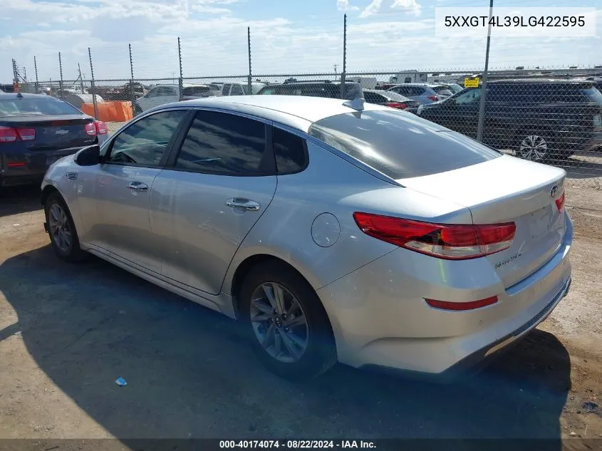 2020 Kia Optima Lx VIN: 5XXGT4L39LG422595 Lot: 40174074