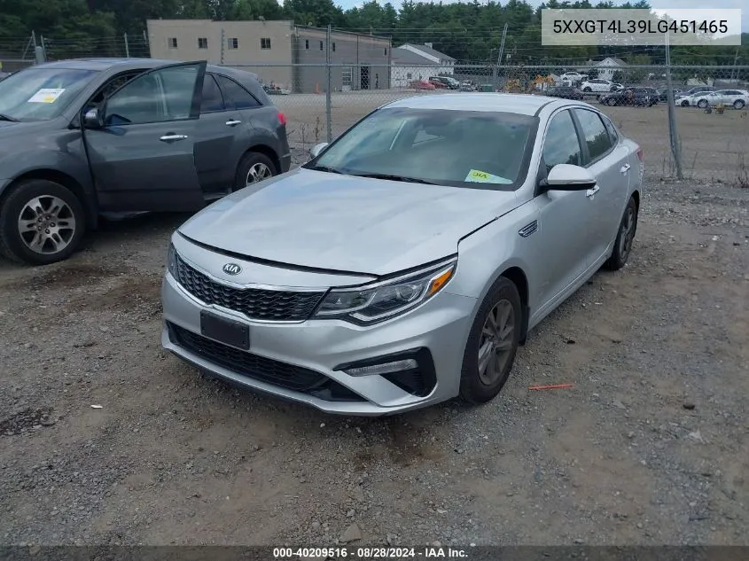 2020 Kia Optima Lx VIN: 5XXGT4L39LG451465 Lot: 40209516