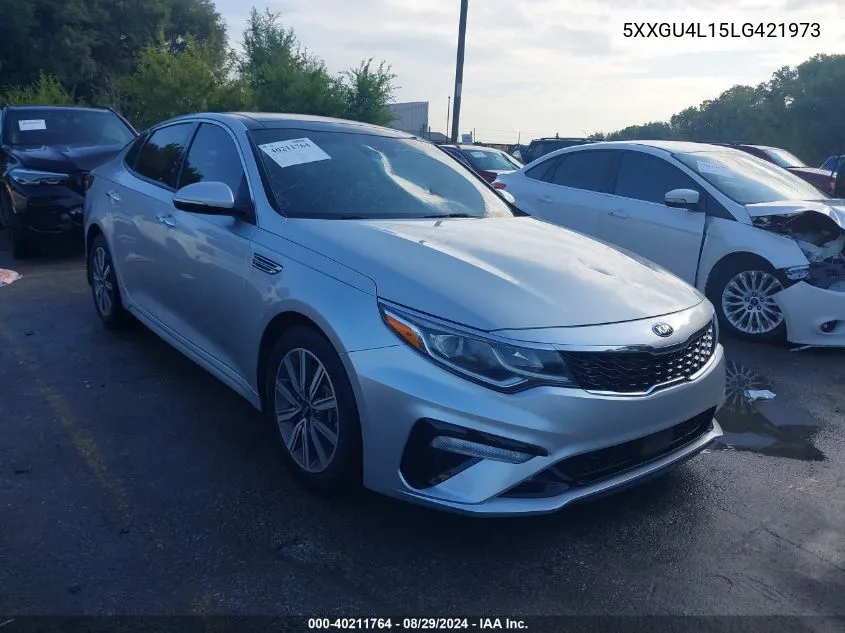 2020 Kia Optima Ex Premium VIN: 5XXGU4L15LG421973 Lot: 40211764