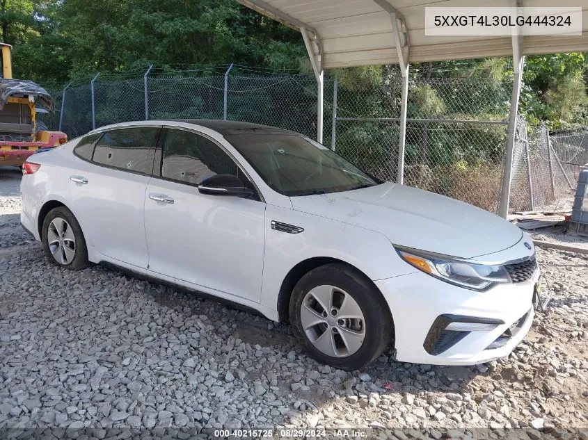 2020 Kia Optima Se VIN: 5XXGT4L30LG444324 Lot: 40215725