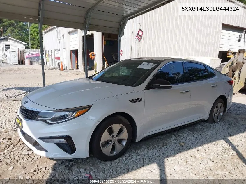 2020 Kia Optima Se VIN: 5XXGT4L30LG444324 Lot: 40215725