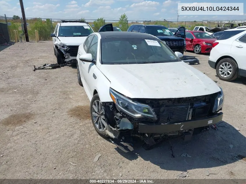 2020 Kia Optima Ex Premium VIN: 5XXGU4L10LG424344 Lot: 40227834