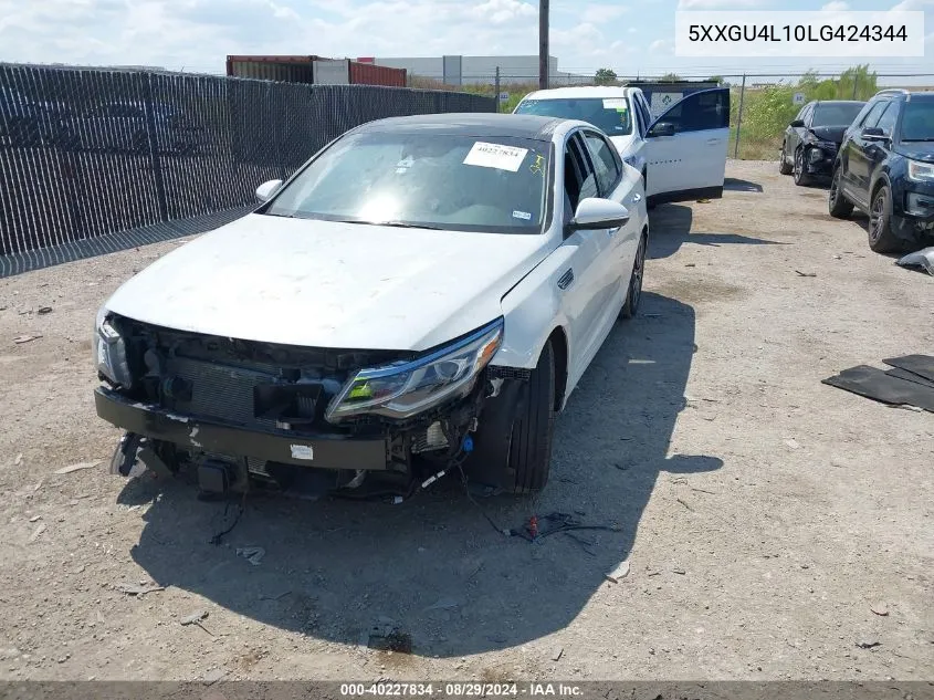 2020 Kia Optima Ex Premium VIN: 5XXGU4L10LG424344 Lot: 40227834