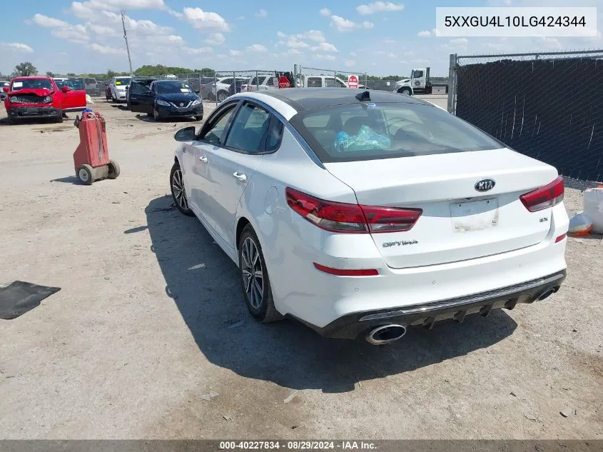 5XXGU4L10LG424344 2020 Kia Optima Ex Premium