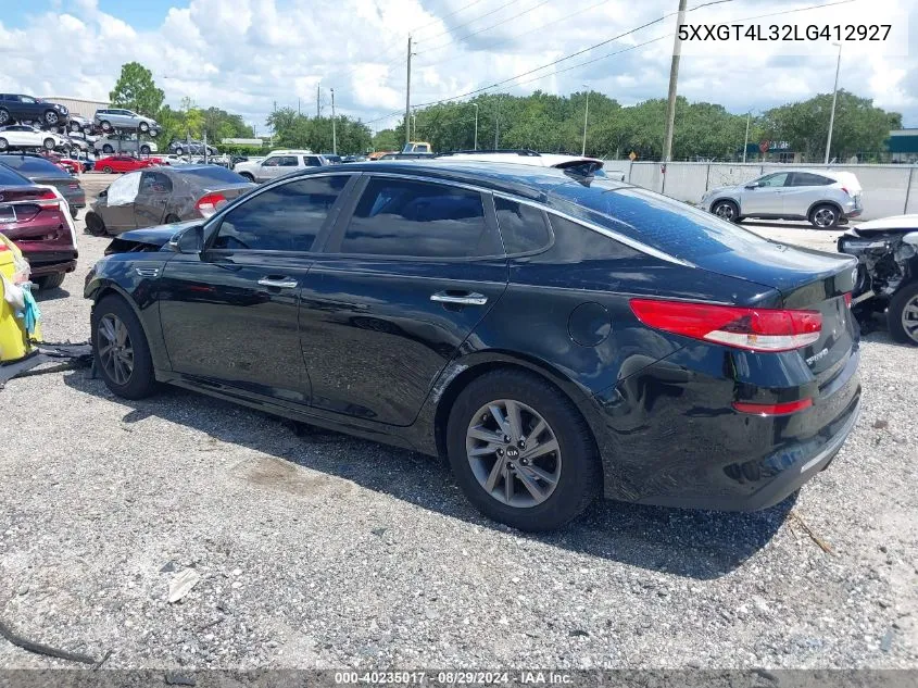 2020 Kia Optima Lx VIN: 5XXGT4L32LG412927 Lot: 40235017