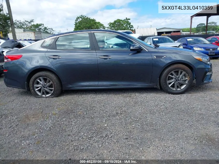 2020 Kia Optima Lx VIN: 5XXGT4L33LG410359 Lot: 40235108