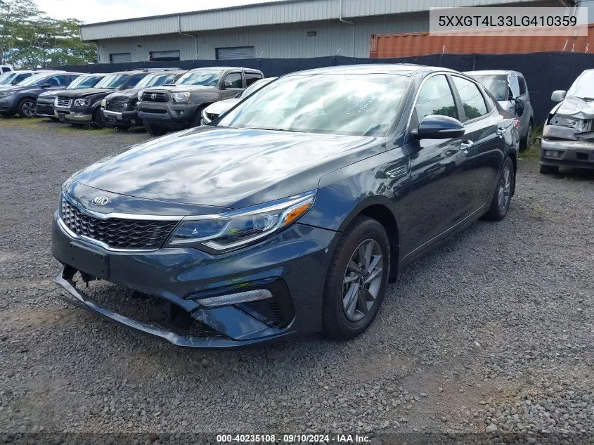 2020 Kia Optima Lx VIN: 5XXGT4L33LG410359 Lot: 40235108