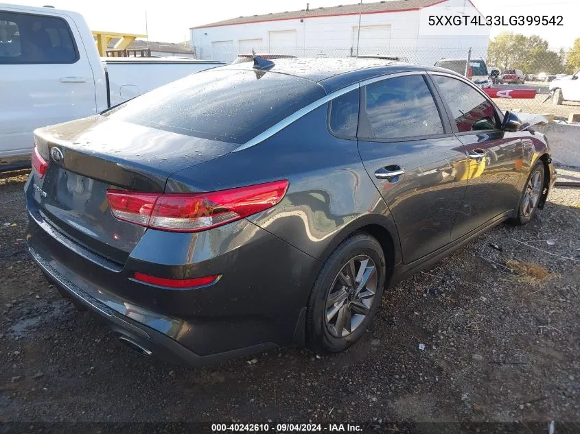 5XXGT4L33LG399542 2020 Kia Optima Lx/S/Se