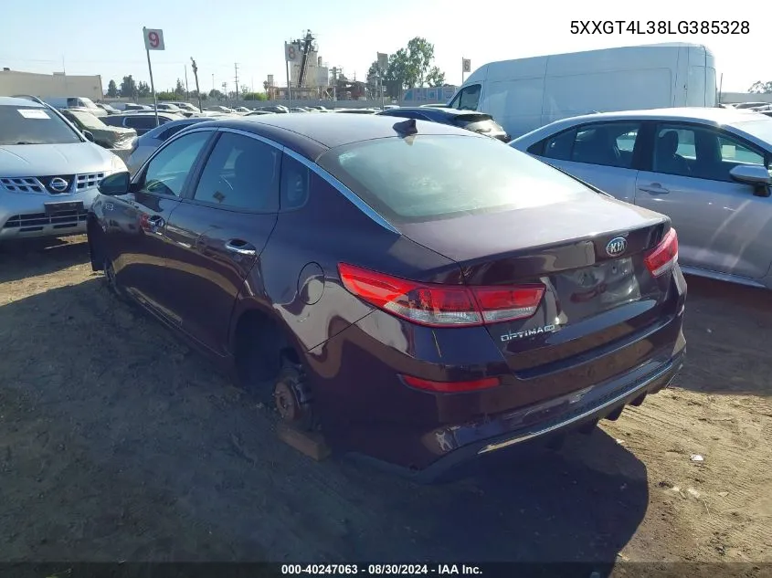 2020 Kia Optima Lx VIN: 5XXGT4L38LG385328 Lot: 40247063