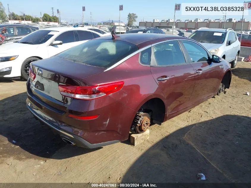 2020 Kia Optima Lx VIN: 5XXGT4L38LG385328 Lot: 40247063