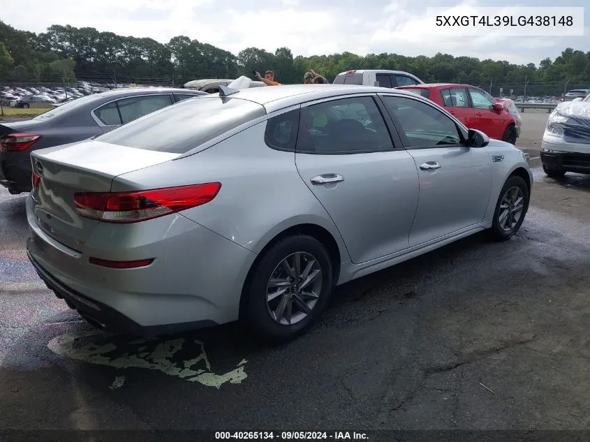 5XXGT4L39LG438148 2020 Kia Optima Lx