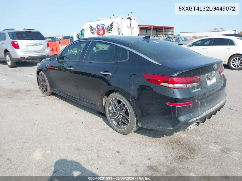 2020 Kia Optima Se VIN: 5XXGT4L32LG449072 Lot: 40291593