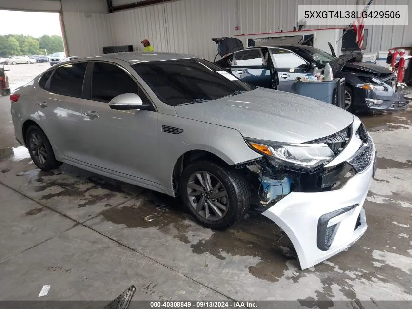 2020 Kia Optima Lx VIN: 5XXGT4L38LG429506 Lot: 40308849