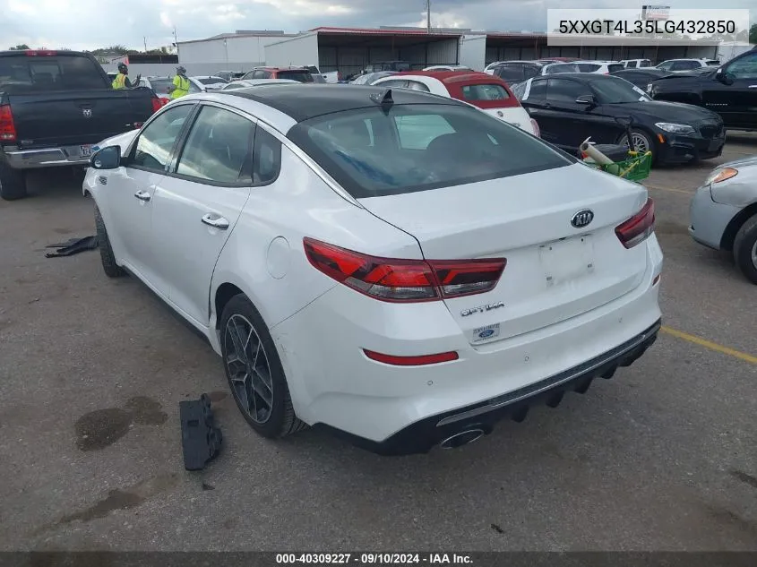 5XXGT4L35LG432850 2020 Kia Optima Lx/S/Se