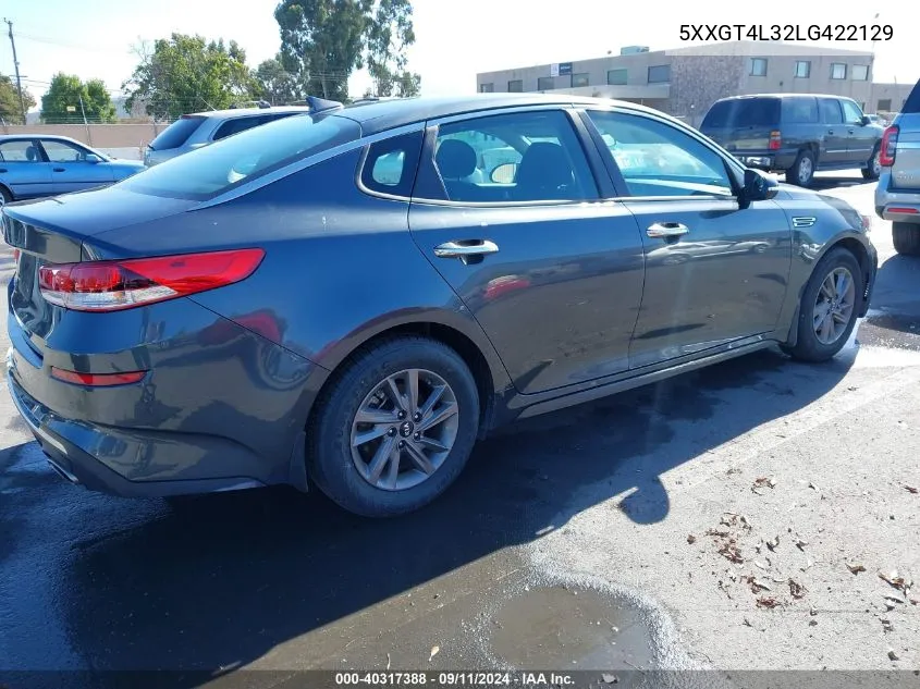 5XXGT4L32LG422129 2020 Kia Optima Lx