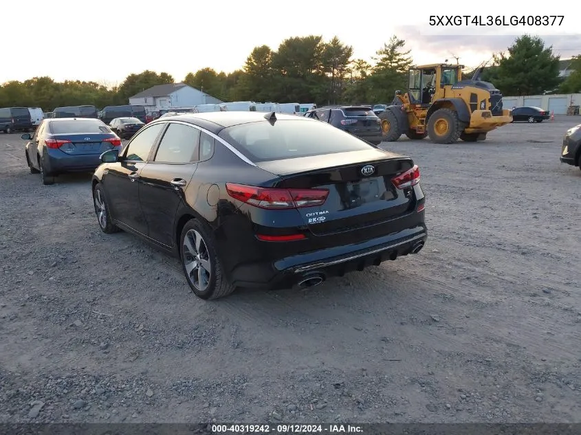 5XXGT4L36LG408377 2020 Kia Optima S