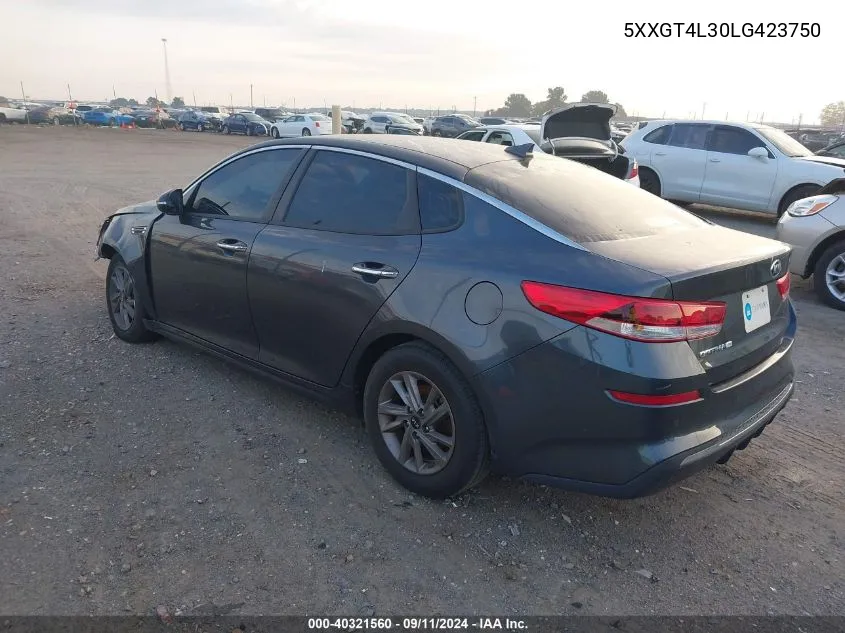 5XXGT4L30LG423750 2020 Kia Optima Lx/S/Se