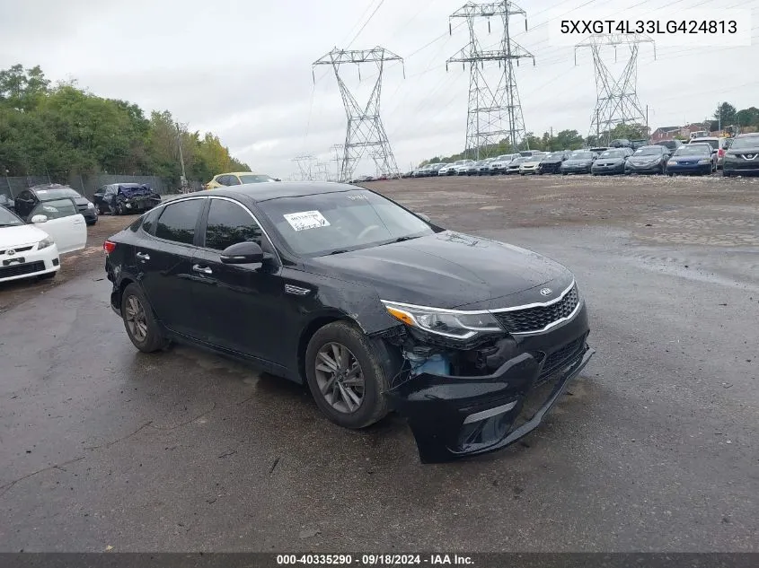 2020 Kia Optima Lx VIN: 5XXGT4L33LG424813 Lot: 40335290