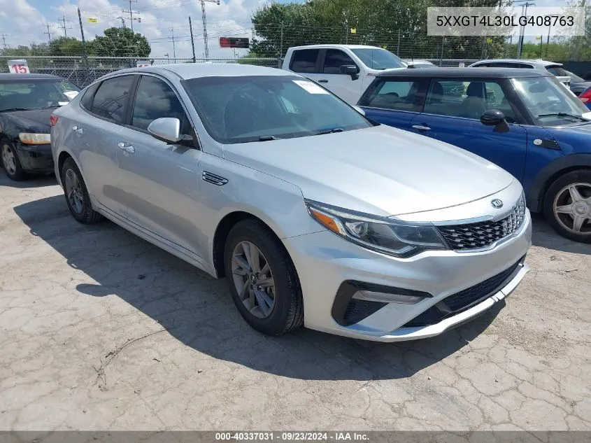 2020 Kia Optima Lx VIN: 5XXGT4L30LG408763 Lot: 40337031