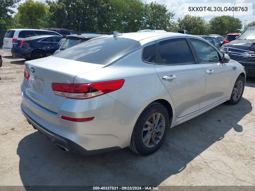 5XXGT4L30LG408763 2020 Kia Optima Lx