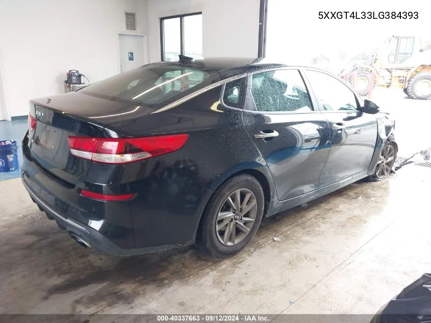 2020 Kia Optima Lx VIN: 5XXGT4L33LG384393 Lot: 40337663