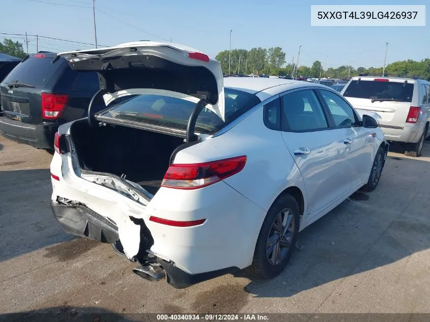 2020 Kia Optima Lx VIN: 5XXGT4L39LG426937 Lot: 40340934