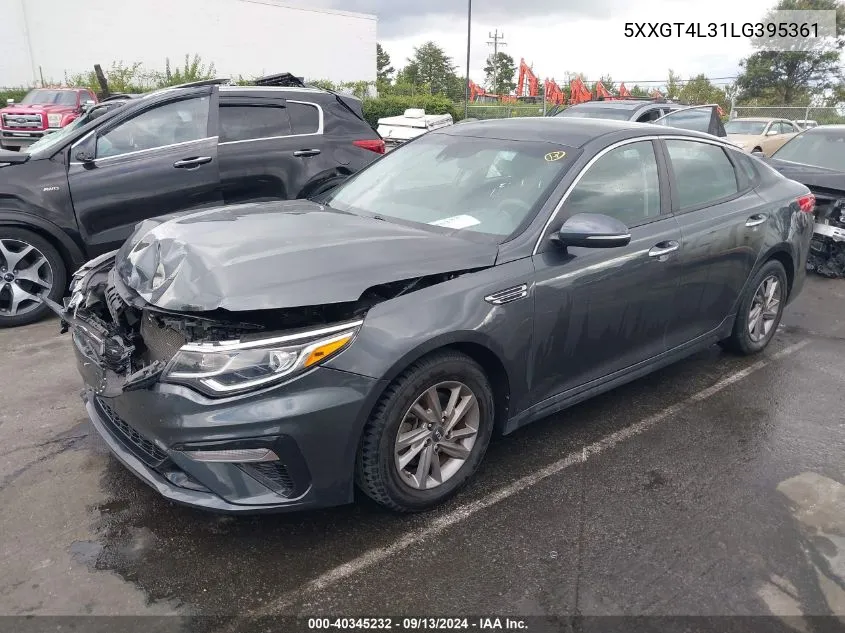 2020 Kia Optima Lx VIN: 5XXGT4L31LG395361 Lot: 40345232