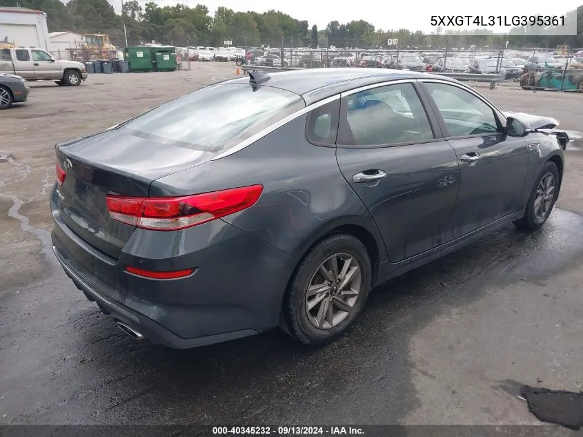 5XXGT4L31LG395361 2020 Kia Optima Lx