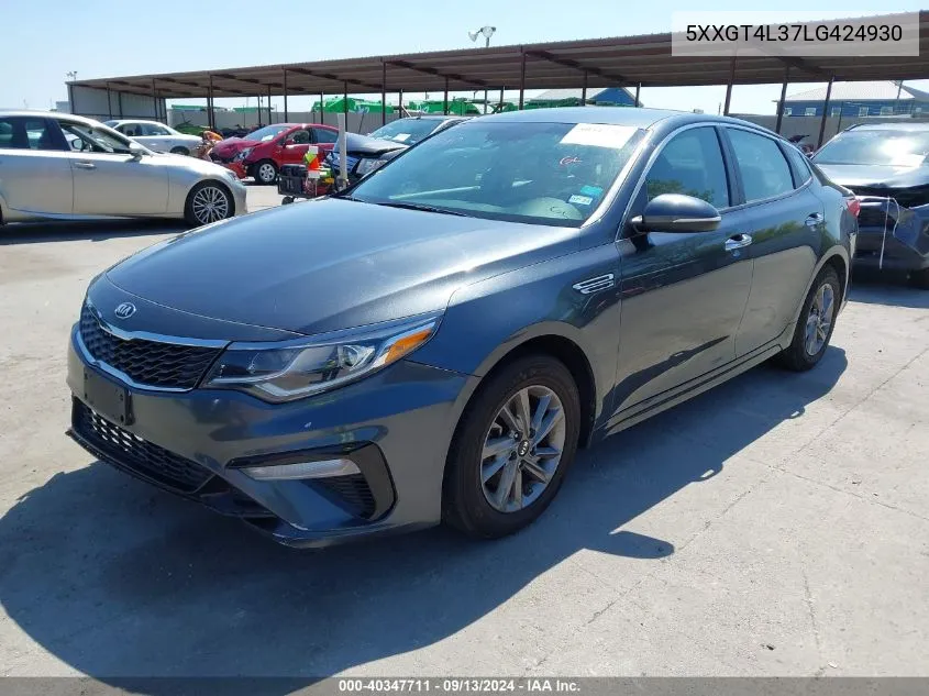 5XXGT4L37LG424930 2020 Kia Optima Lx