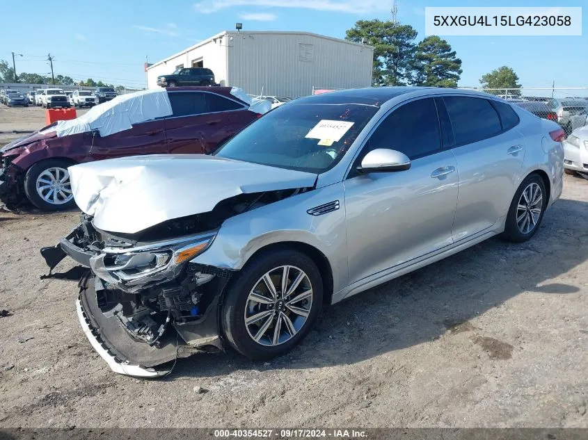 2020 Kia Optima Ex Premium VIN: 5XXGU4L15LG423058 Lot: 40354527