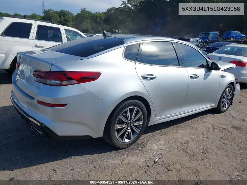 2020 Kia Optima Ex Premium VIN: 5XXGU4L15LG423058 Lot: 40354527