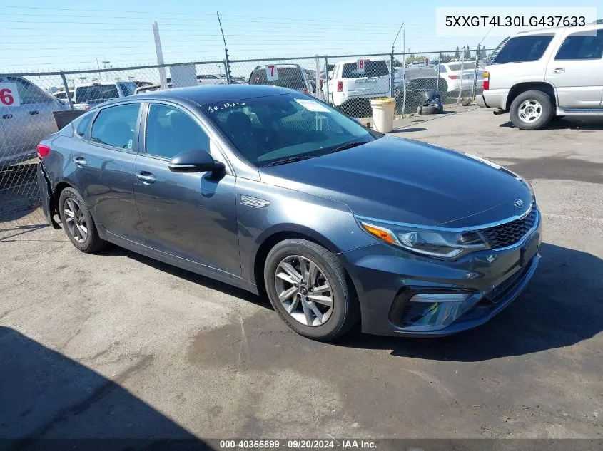 5XXGT4L30LG437633 2020 Kia Optima Lx