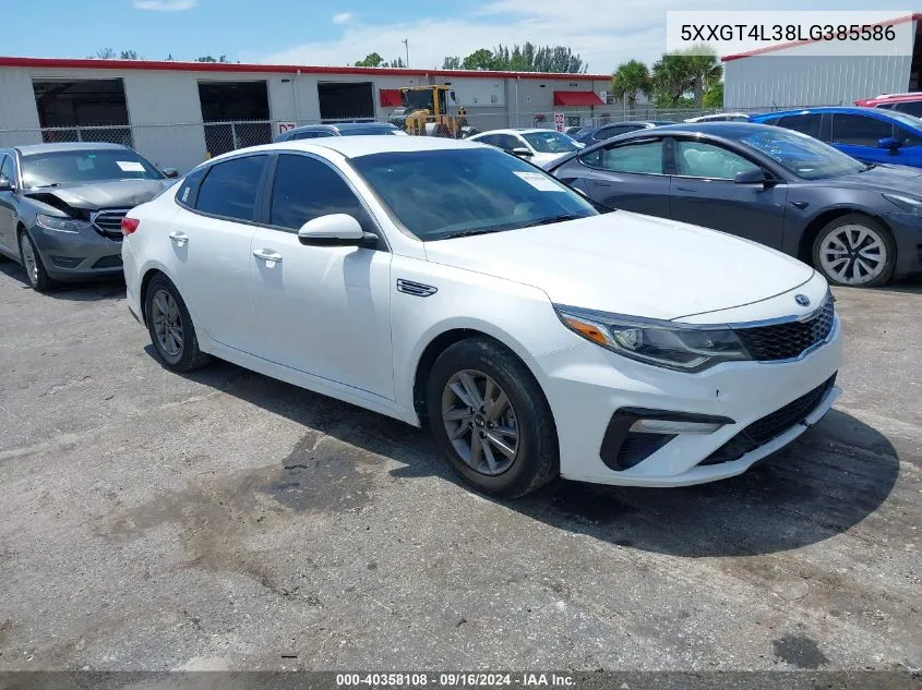 2020 Kia Optima Lx VIN: 5XXGT4L38LG385586 Lot: 40358108