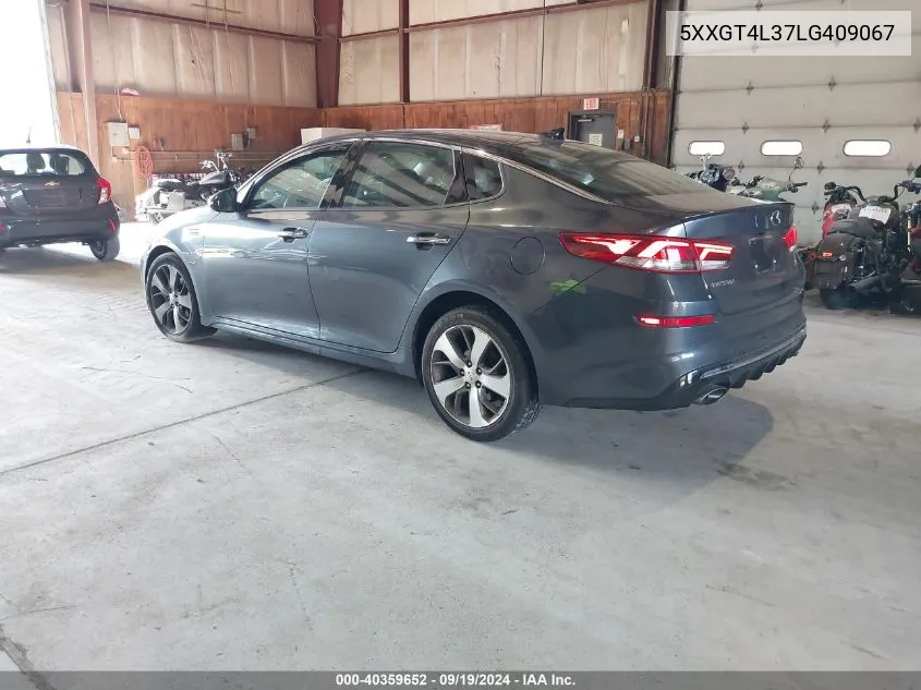 2020 Kia Optima S VIN: 5XXGT4L37LG409067 Lot: 40359652