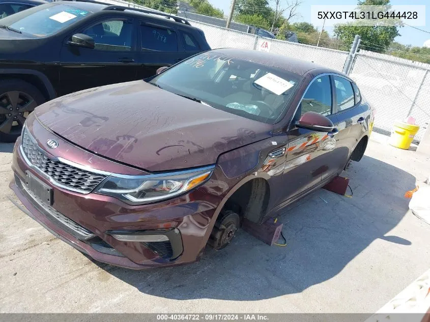 2020 Kia Optima Lx VIN: 5XXGT4L31LG444428 Lot: 40364722