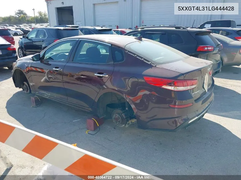 2020 Kia Optima Lx VIN: 5XXGT4L31LG444428 Lot: 40364722