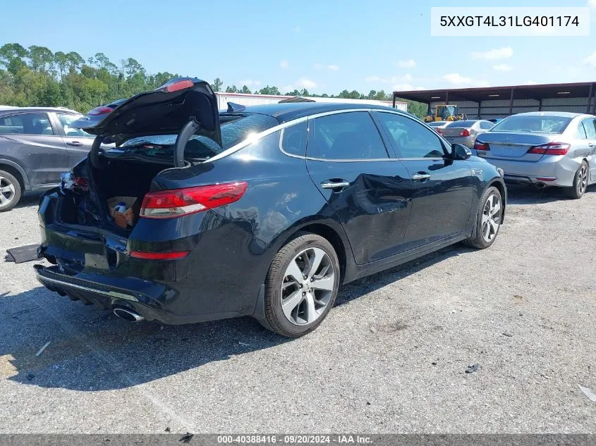 2020 Kia Optima S VIN: 5XXGT4L31LG401174 Lot: 40388416