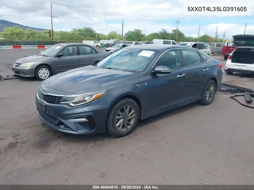 5XXGT4L35LG391605 2020 Kia Optima Lx