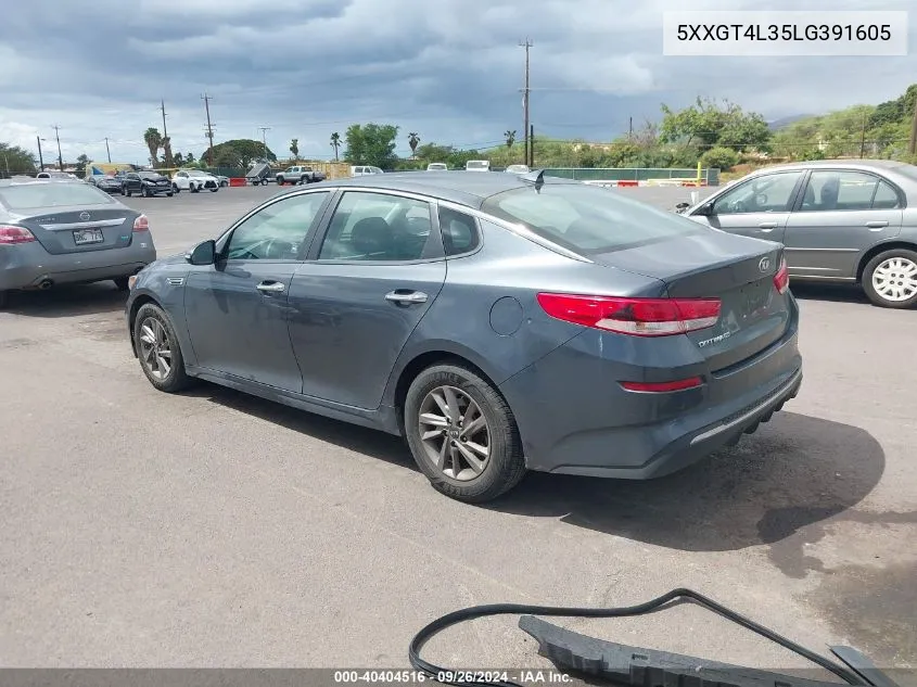 2020 Kia Optima Lx VIN: 5XXGT4L35LG391605 Lot: 40404516