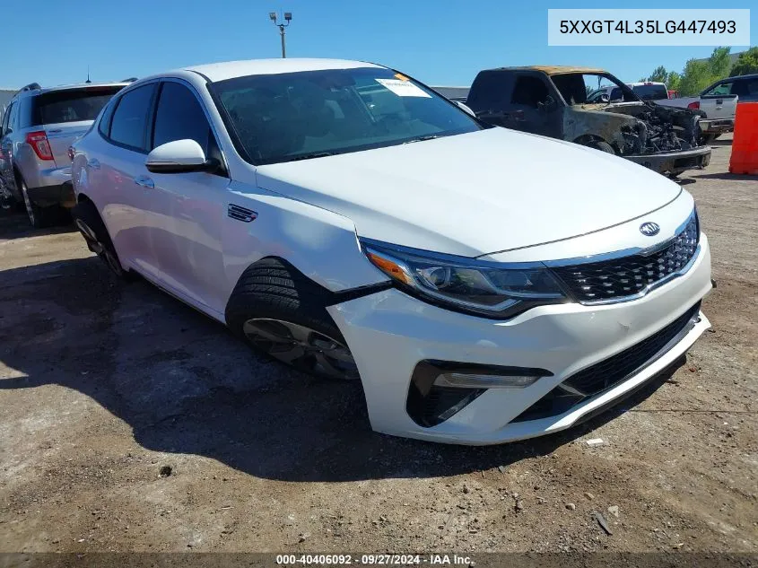 2020 Kia Optima S VIN: 5XXGT4L35LG447493 Lot: 40406092