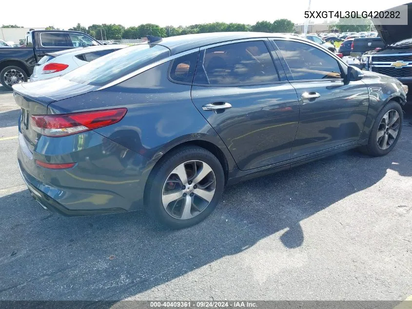 5XXGT4L30LG420282 2020 Kia Optima S