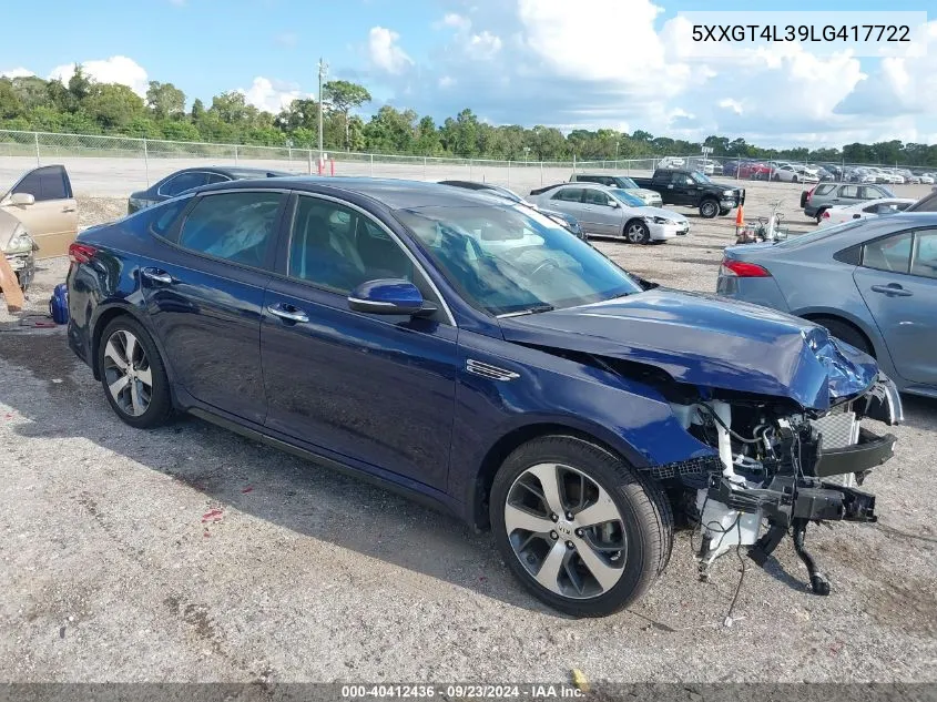 2020 Kia Optima S VIN: 5XXGT4L39LG417722 Lot: 40412436