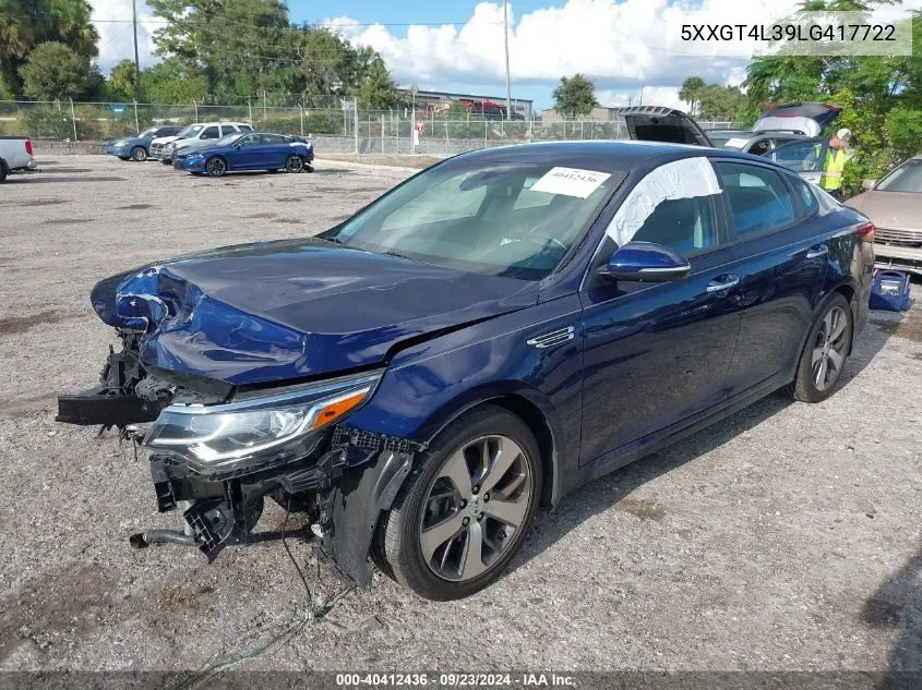 5XXGT4L39LG417722 2020 Kia Optima S