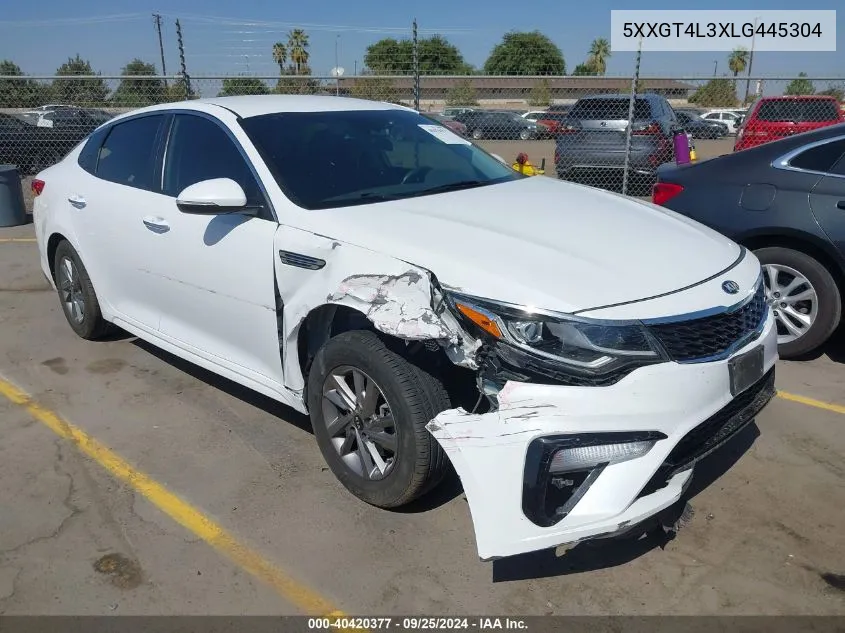 2020 Kia Optima Lx VIN: 5XXGT4L3XLG445304 Lot: 40420377