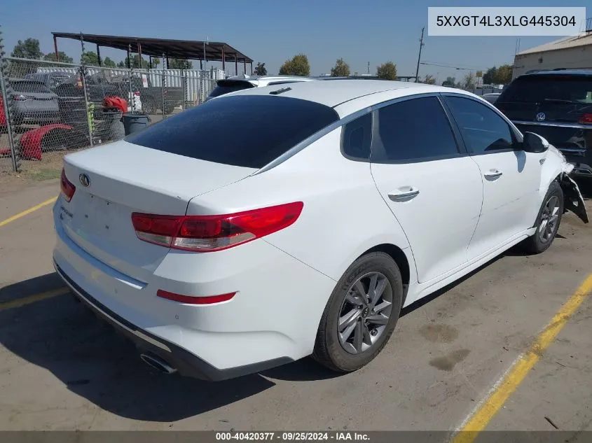 2020 Kia Optima Lx VIN: 5XXGT4L3XLG445304 Lot: 40420377